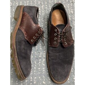 Louis Vuitton Mens Size 9 Black Suede Lace up Shoes Leather